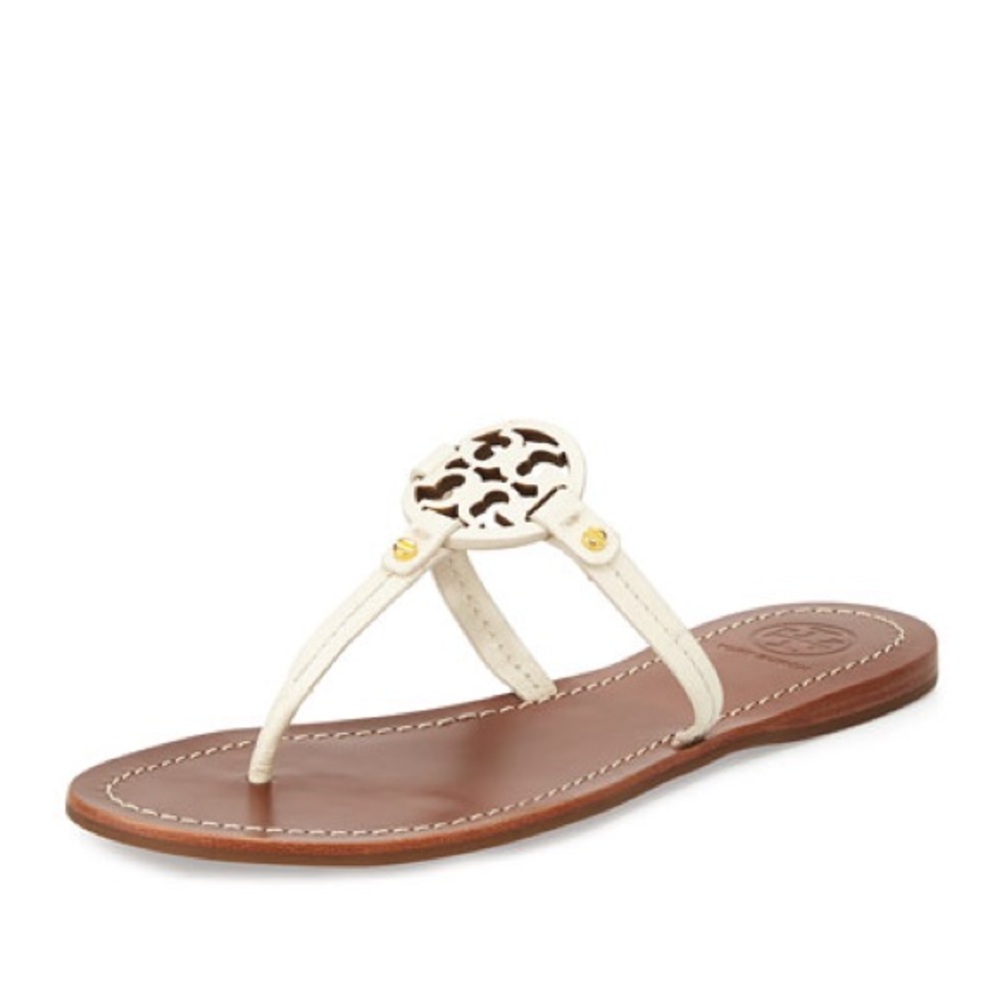 White mini miller sandals